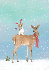 Cover image for Winter Friends Small Boxed Holiday Cards (20 Cards, 21 Self-Sealing Envelopes)