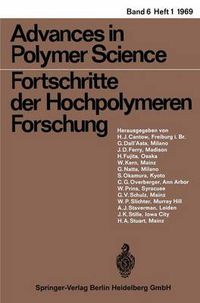 Cover image for Advances in Polymer Science/Fortschritte der Hochpolymeren-Forschung