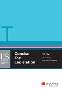 Cover image for Concise Tax Legislation 2017