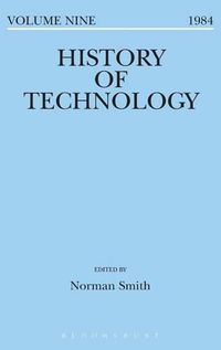 Cover image for History of Technology Volume 9