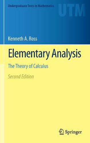 Cover image for Elementary Analysis: The Theory of Calculus