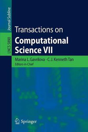 Cover image for Transactions on Computational Science VII