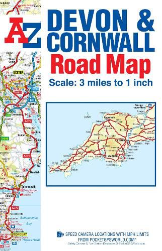 Cover image for Devon & Cornwall Road Map