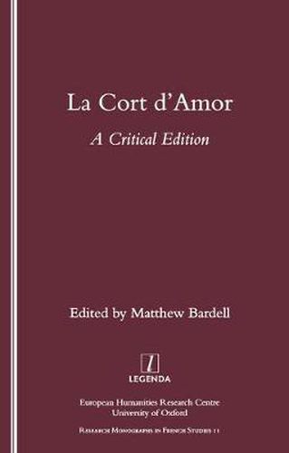 Cover image for La Cort d'Amor: A Critical Edition