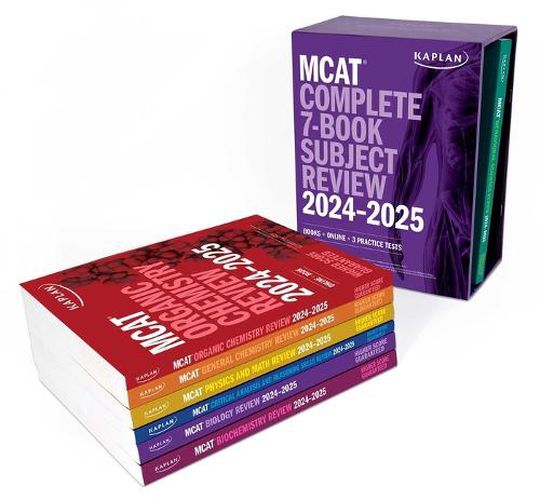 MCAT Complete 7-Book Subject Review 2024-2025, Set Includes Books, Online Prep, 3 Practice Tests