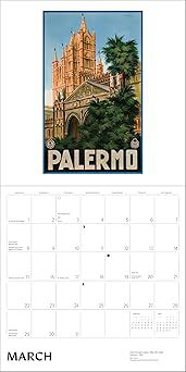 2026 Italy: Vintage Travel Posters Wall Calendar 