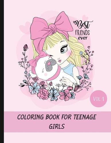 Cover image for Coloring book for teenage girls