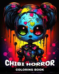 Cover image for Chibi Horror Coloring Book