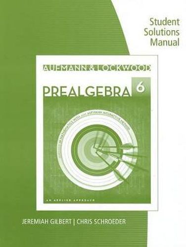 Student Solutions Manual for Aufmann/Lockwood's Prealgebra: An Applied  Approach