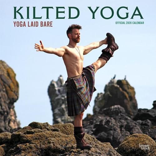 Kilted Yoga Square Wall Calendar