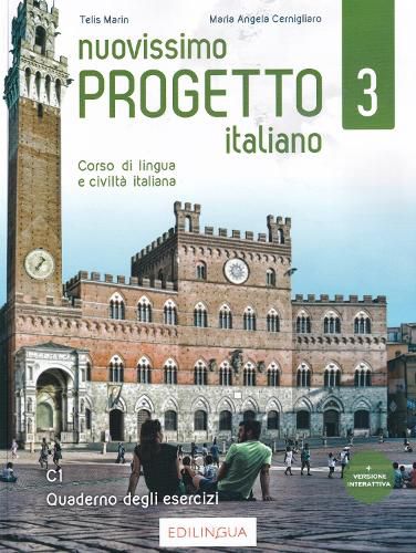 Cover image for Nuovissimo Progetto italiano: Quaderno degli esercizi + codice i-d-e-e 3