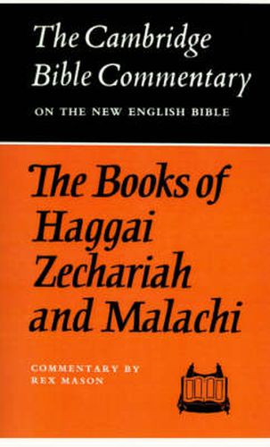 Cover image for The Books of Haggai, Zechariah and Malachi