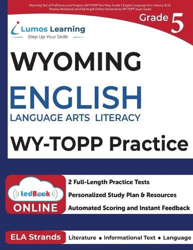 Cover image for Grade 5 English Language Arts Literacy (ELA) Practice Workbook and Full-length Online Assessments