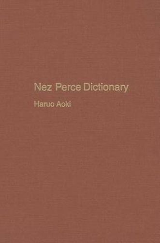 Cover image for Nez Perce Dictionary