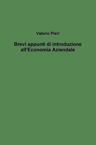 Cover image for Brevi appunti di introduzione all'Economia Aziendale