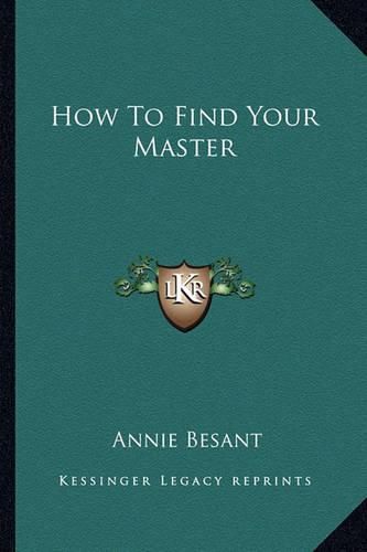 Cover image for How to Find Your Master