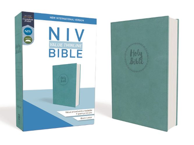 Cover image for NIV, Value Thinline Bible, Leathersoft, Teal, Comfort Print