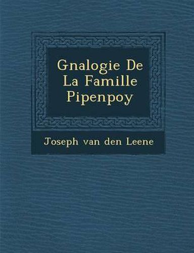 Cover image for G N Alogie de La Famille Pipenpoy