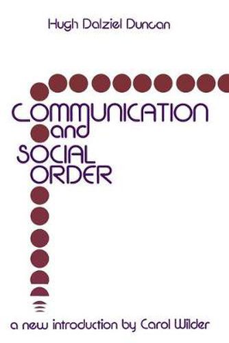 Cover image for Communication and Social Order