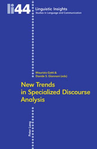 Cover image for New Trends in Specialized Discourse Analysis