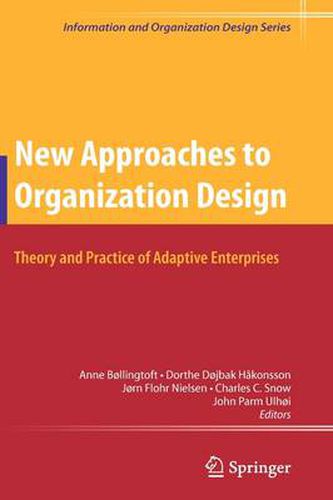 Cover image for New Approaches to Organization Design: Theory and Practice of Adaptive Enterprises