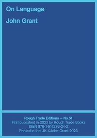 Cover image for On Language - John Grant and Will Burns (RT#51)