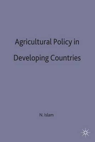 Cover image for Agricultural Policy in Developing Countries