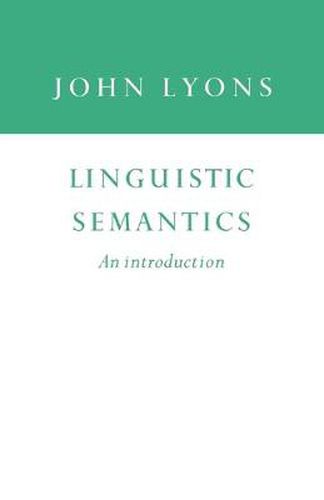 Cover image for Linguistic Semantics: An Introduction