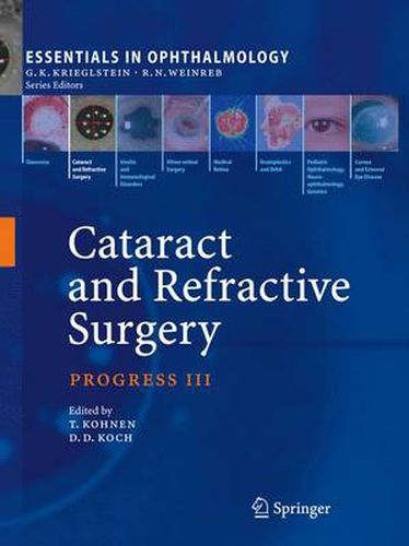 Cover image for Cataract and Refractive Surgery: Progress III