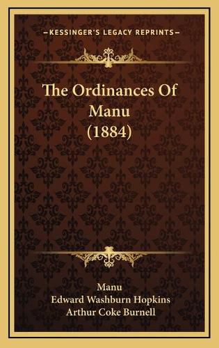 The Ordinances of Manu (1884)