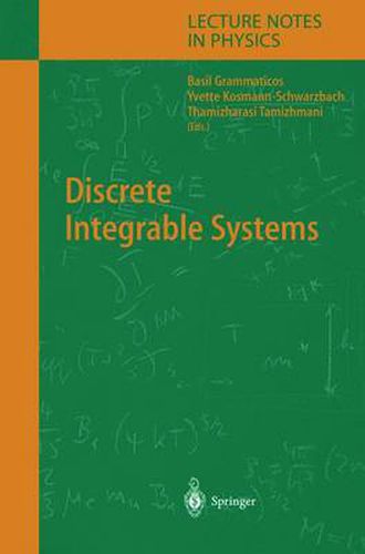 Cover image for Discrete Integrable Systems