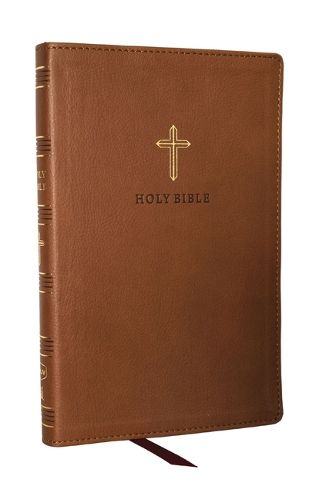 KJV Holy Bible: Ultra Thinline, Brown Leathersoft, Red Letter, Comfort Print: King James Version