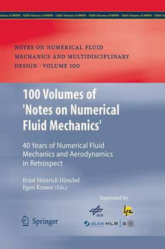 100 Volumes of 'Notes on Numerical Fluid Mechanics': 40 Years of Numerical Fluid Mechanics and Aerodynamics in Retrospect