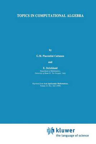 Cover image for Topics in Computational Algebra