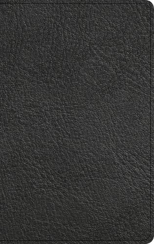 NASB Single-Column Personal Size Bible, Holman Handcrafted Collection, Black Premium Goatskin