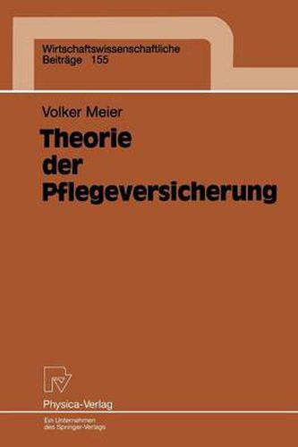 Cover image for Theorie Der Pflegeversicherung