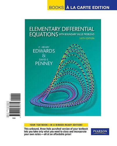 Cover image for Elementary Differential Equations with Boundary Value Problems