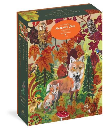 Cover image for Nathalie Lete: Fall Foxes 1,000-Piece Puzzle