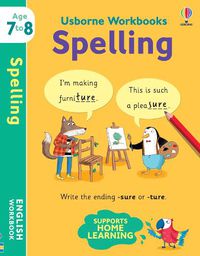 Cover image for Usborne Workbooks Spelling 7-8