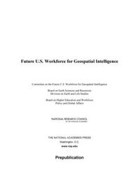 Cover image for Future U.S. Workforce for Geospatial Intelligence