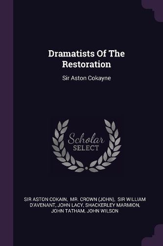 Cover image for Dramatists Of The Restoration