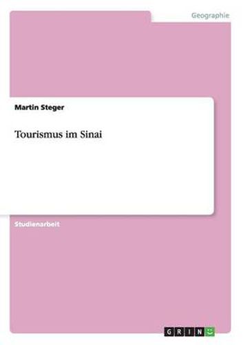 Cover image for Tourismus im Sinai