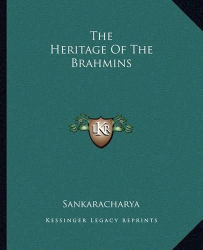 Cover image for The Heritage of the Brahmins