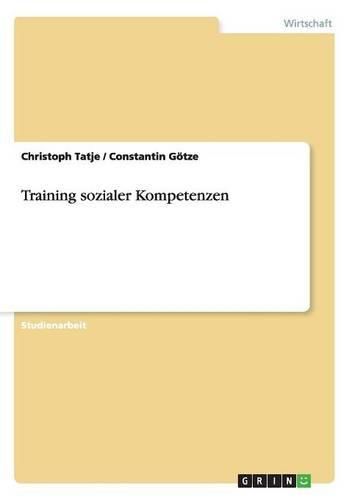 Cover image for Training Sozialer Kompetenzen