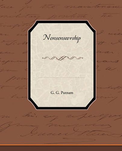 Cover image for Nonsenseorship