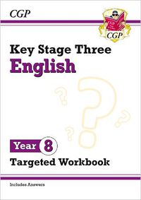 Cover image for New KS3 English Year 8 Targeted Workbook (with answers)