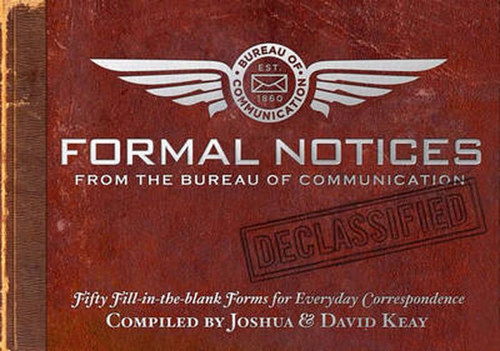 Cover image for Formal Notices: 50 Fill-in-the-Blank Correspondences for Everyday Occasions