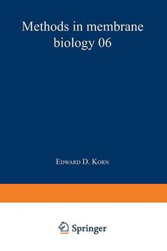 Cover image for Methods in Membrane Biology: Volume 6