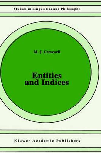 Cover image for Entities and Indices