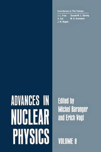 Cover image for Advances in Nuclear Physics: Volume 8